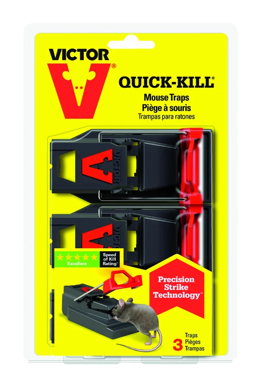 Quick-Kill Mouse Trap (3-Pack)