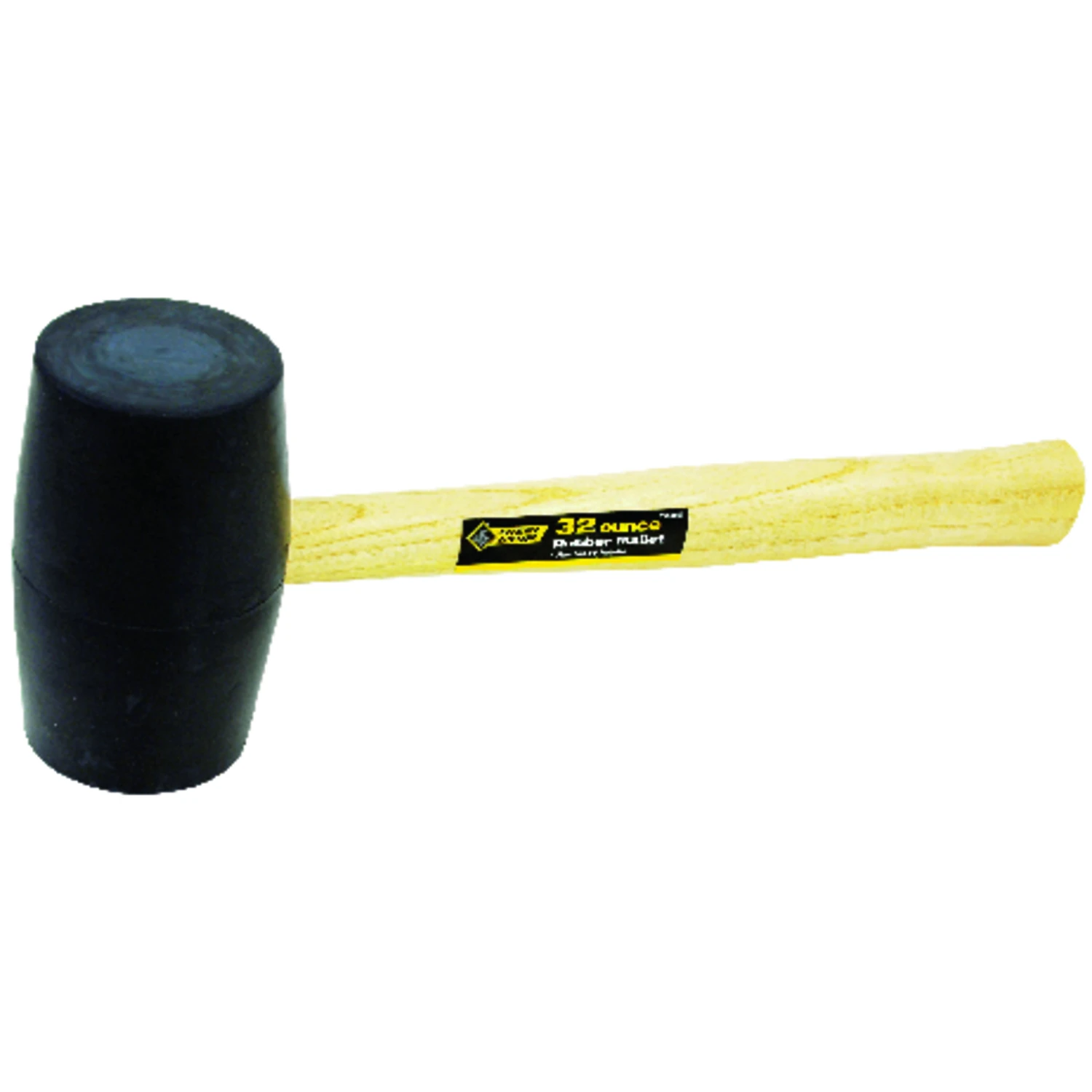 32 Oz Rubber Head Mallet With Wood Handle - 13 In Length