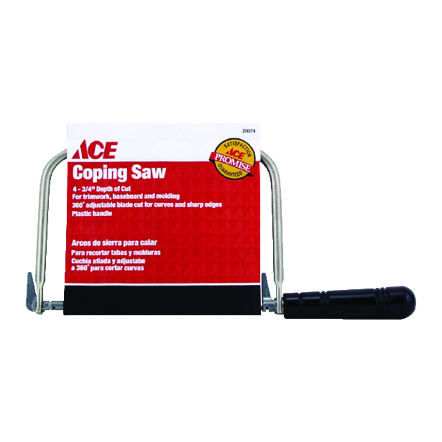 4-3/4 In. Heavy Duty Steel Coping Saw With Adjustable Blade And Ergonomic Handle