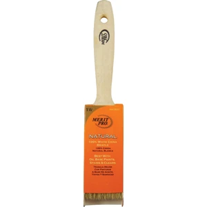 357 1.5 In. 100 Percent White Bristle Beavertail Handle Brush