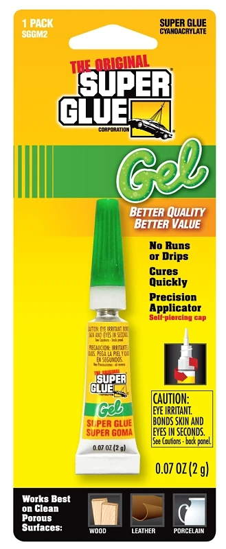 The Original Super Glue Gel 16023-48 - 2 Gram Tubes, Case Of 48