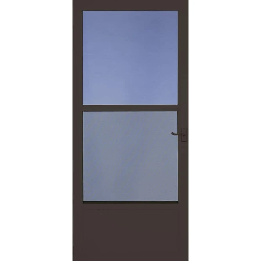 Classic Metal Tech Lever Handle Aluminum Storm Door 32-in X 81-in