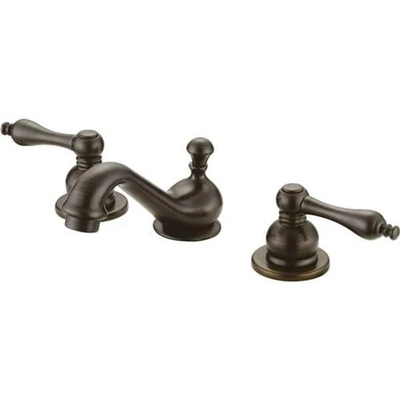Fw024403rw 2 Metal Lever Handle Bathroom Lavatory Faucet With Pop-up In Oil Rubbed Bronze