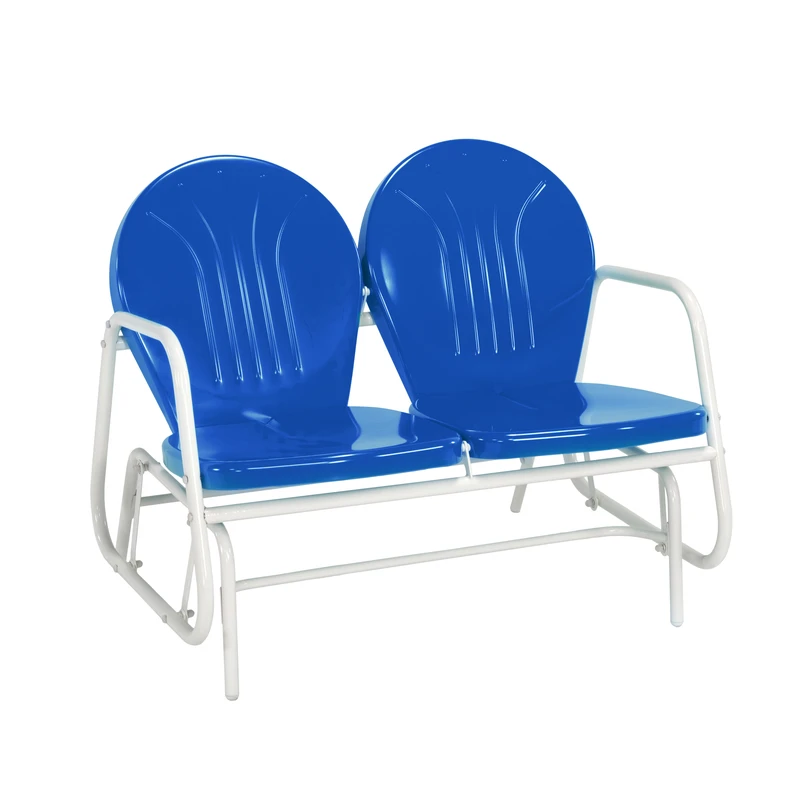 STEEL GLIDER TWO SEAT BLUE