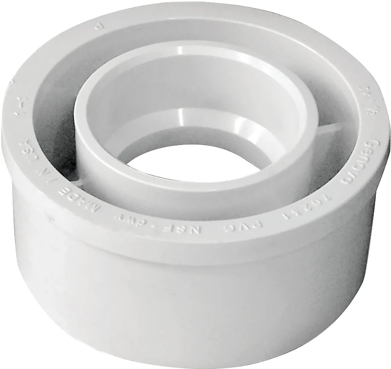 192762 Pvc Dwv Flush Bushing, 3 X 1.5-inch, White, Schedule 40