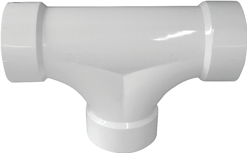 193724 4 Inch Pvc Dwv 2-way Cleanout Tee - Hub Connection