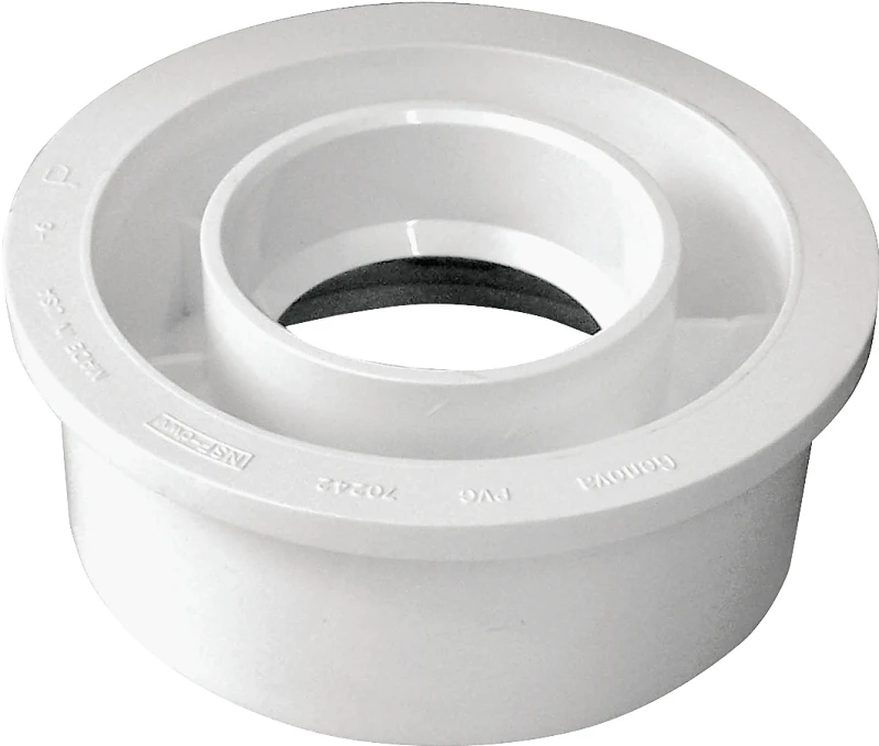 192758 Pvc Dwv Reducing Bushing, 4 X 2 Inch, Spigot X Hub Connection