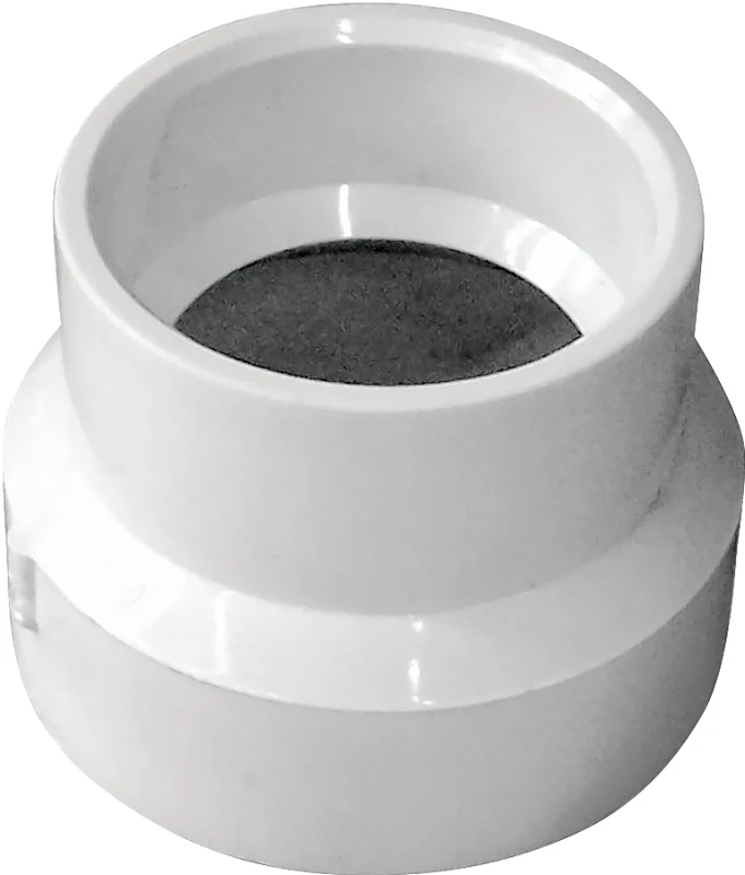 Pvc Dwv Reducing Coupling 2 X 1-1/2 Inch Hub Connection White