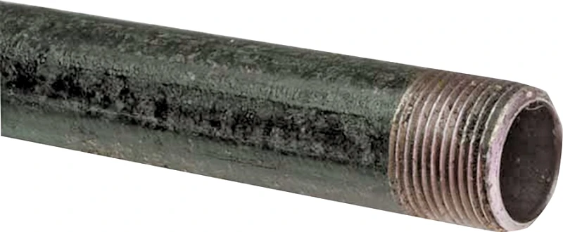 1-1/2 Inch X 21 Feet Black Steel Pipe, Threaded And Coupled