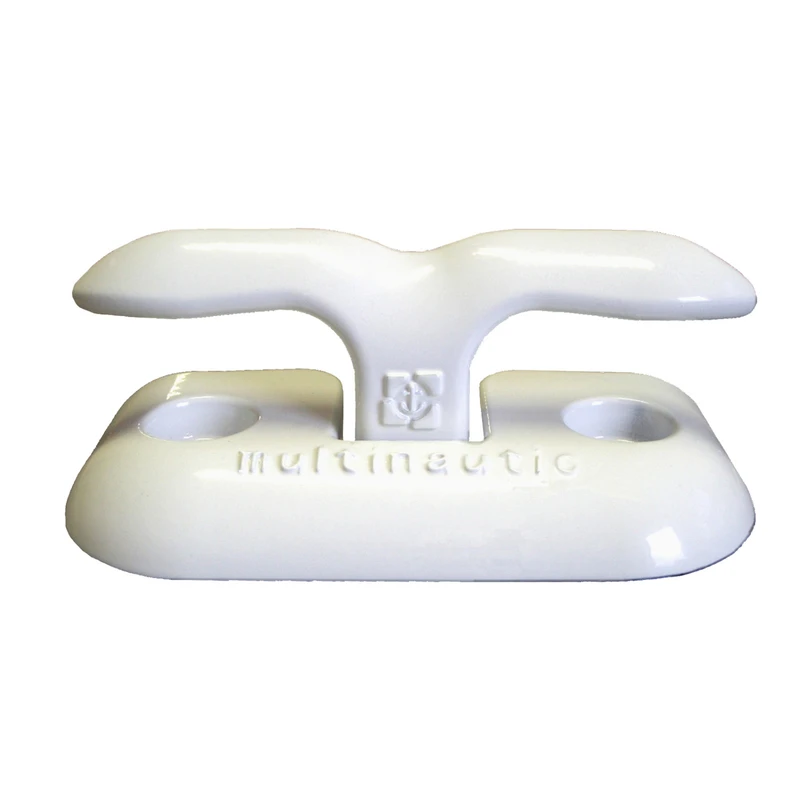 6 Inch White Aluminum Flip-up Dock Cleat Model 15112