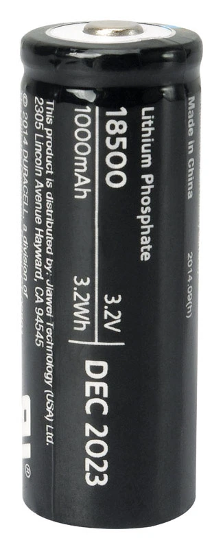 Duracell 18500 3.2-Volt Rechargeable Lithium Landscape Lighting Batteries
