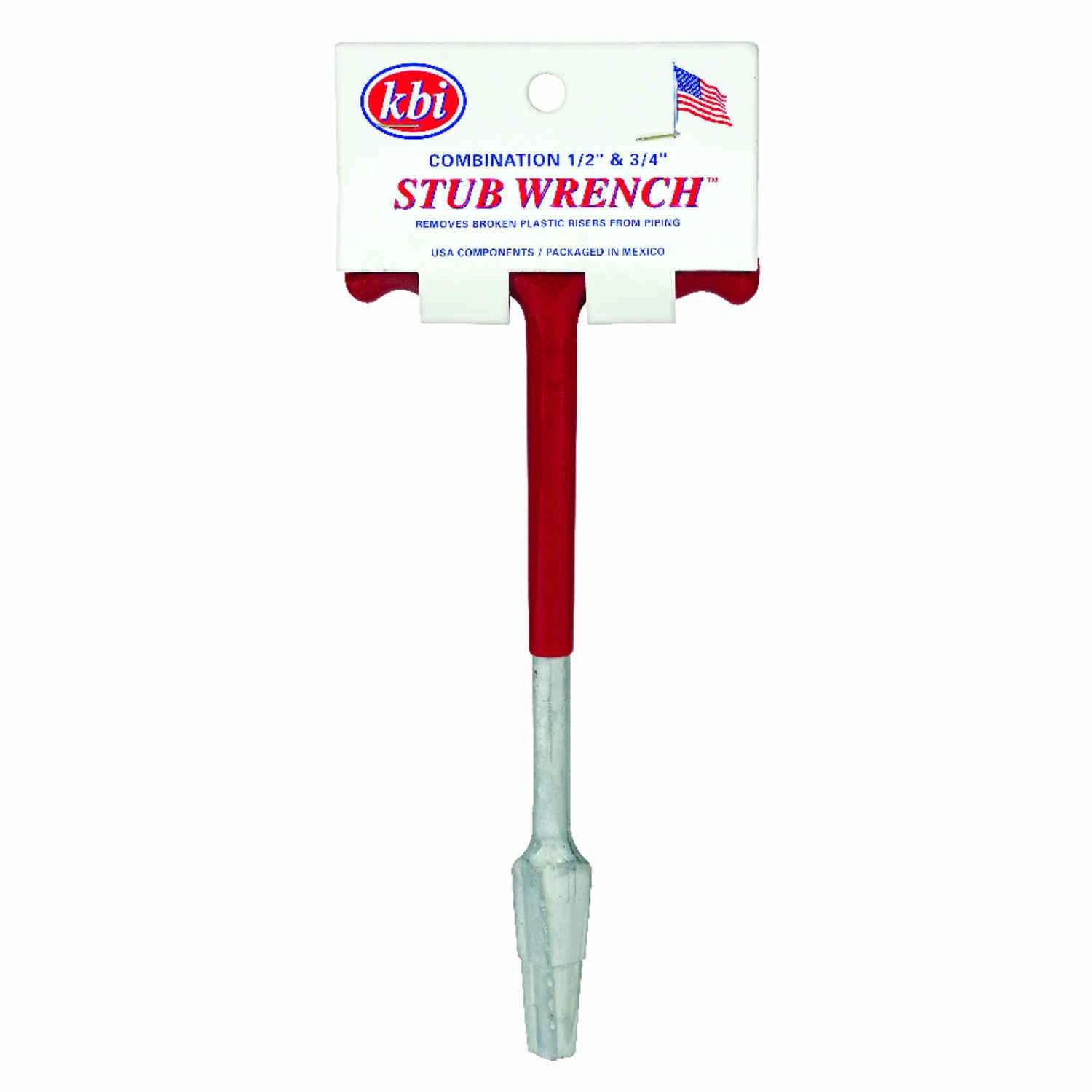 1/2 In. And 3/4 In. 13 In. Red Steel Nipple Extractor Tool