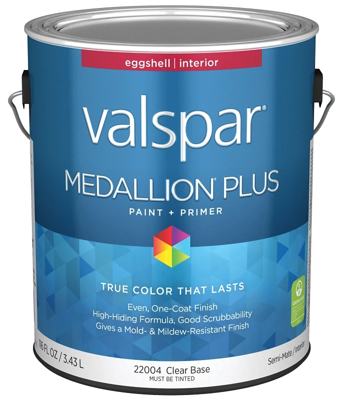 Medallion Plus Premium Eggshell Interior Paint & Primer, Clear Base, 1 Gallon