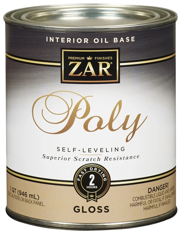 Interior Polyurethane Clear Gloss, Oil-Based, Qt.