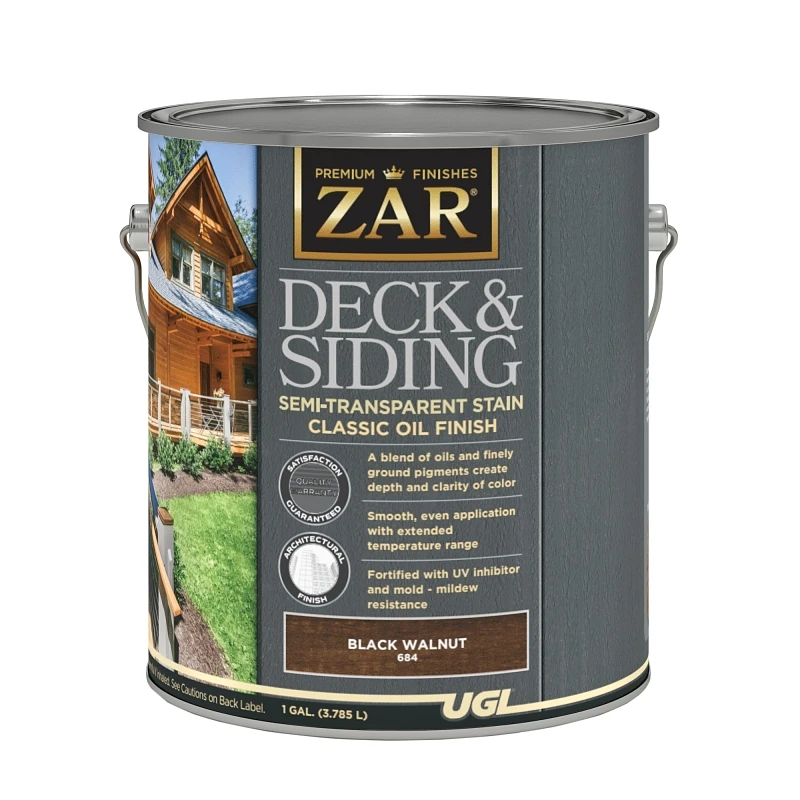 Semi-transparent Deck And Siding Stain, Black Walnut, 1 Gallon - Oil-based Finish