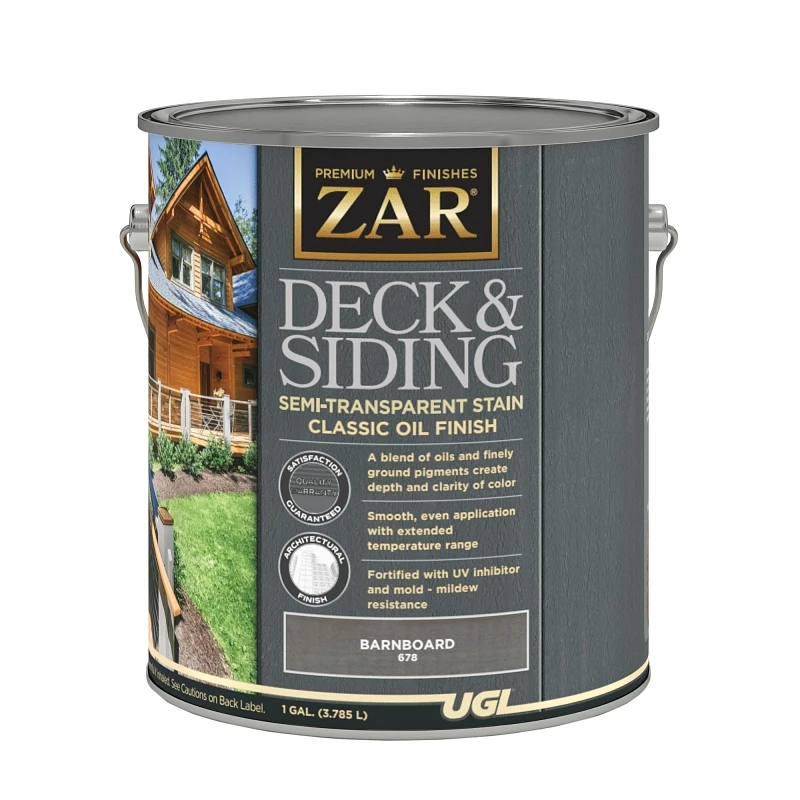 Semi-transparent Deck And Siding Stain, Barnboard, 1 Gallon - Oil-based Finish