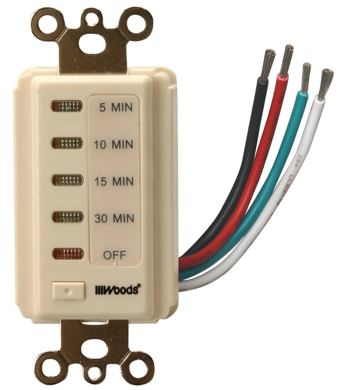 In-wall 30-minute Digital Countdown Timer Switch, Almond, Model 59720