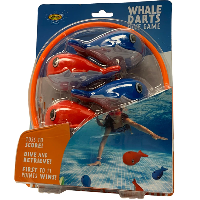 Assorted Plastic Whale Darts Dive Set - Model 88104-5