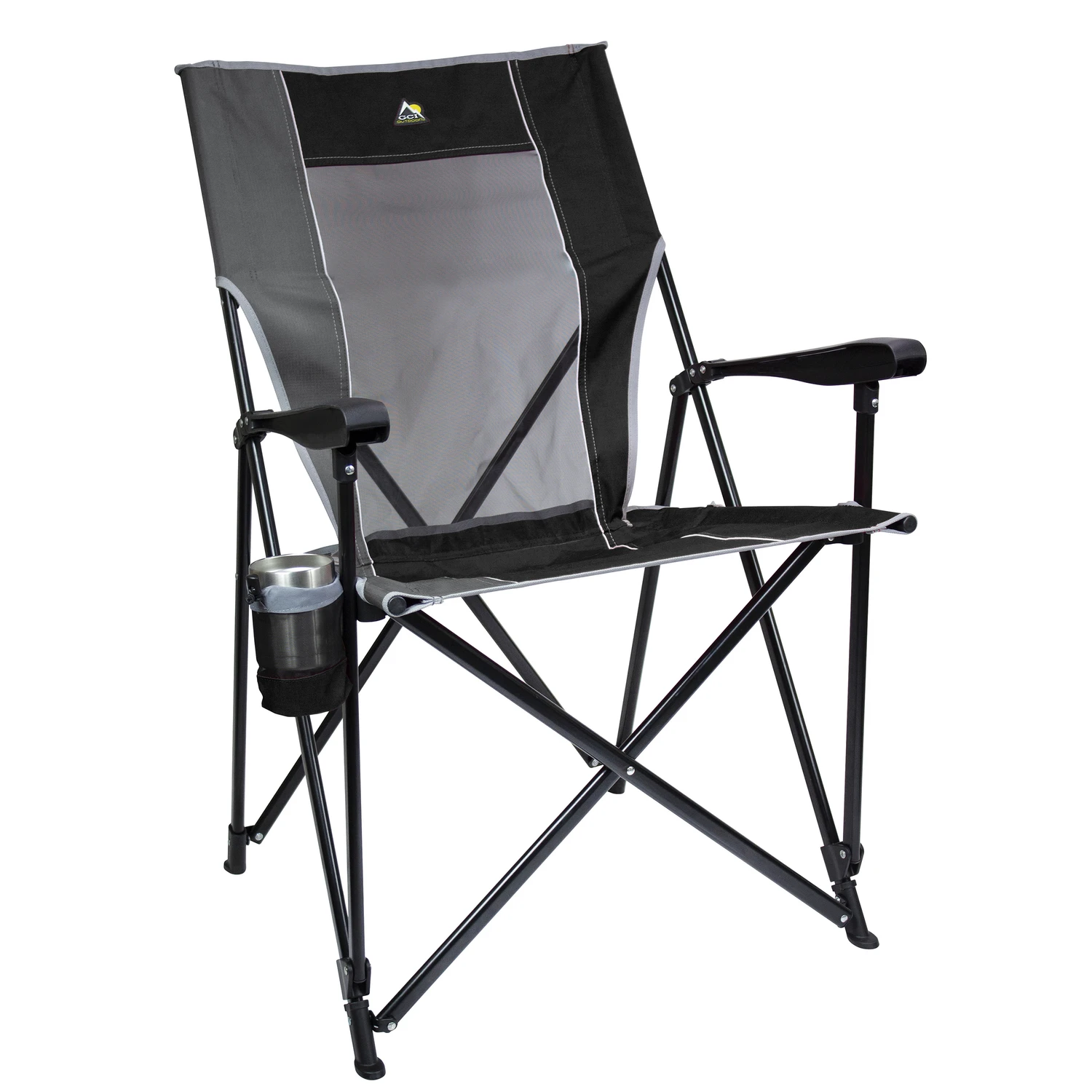 Eazy Chair Xl Black Oversized Camping Folding Chair With Carry Bag