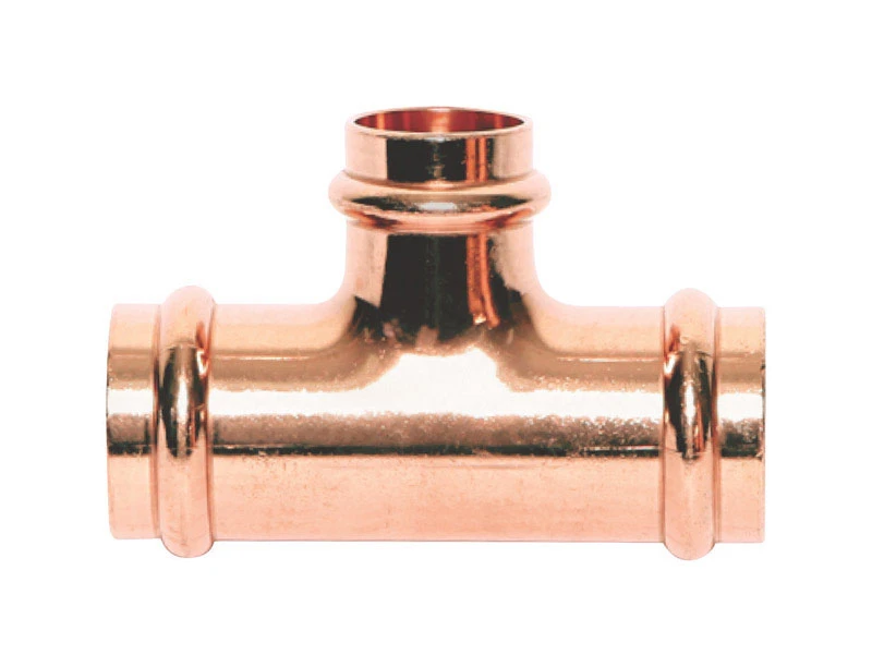 3/4 In. Press Copper Tee For Copper Tubing Connections