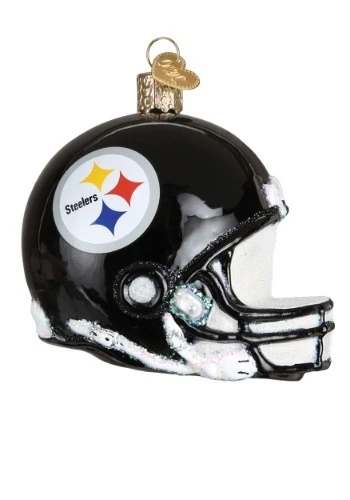 Personalized Pittsburgh Steelers Nfl Glass Helmet Christmas Ornament - St