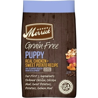 Grain Free Real Chicken & Sweet Potato Recipe Dry Puppy Food, 4 Lbs.
