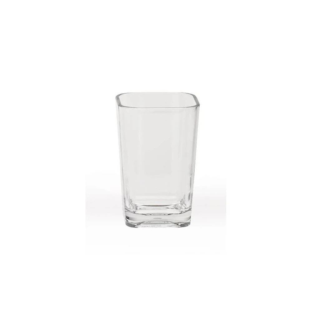 Optiks Bathroom Tumbler, Clear Acrylic
