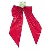 7257 Red Plastic Outdoor Bow 18x31 Inches