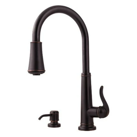 Ashfield F5297ypy Single Handle Pull-down Kitchen Faucet - Tuscan Bronze Finish