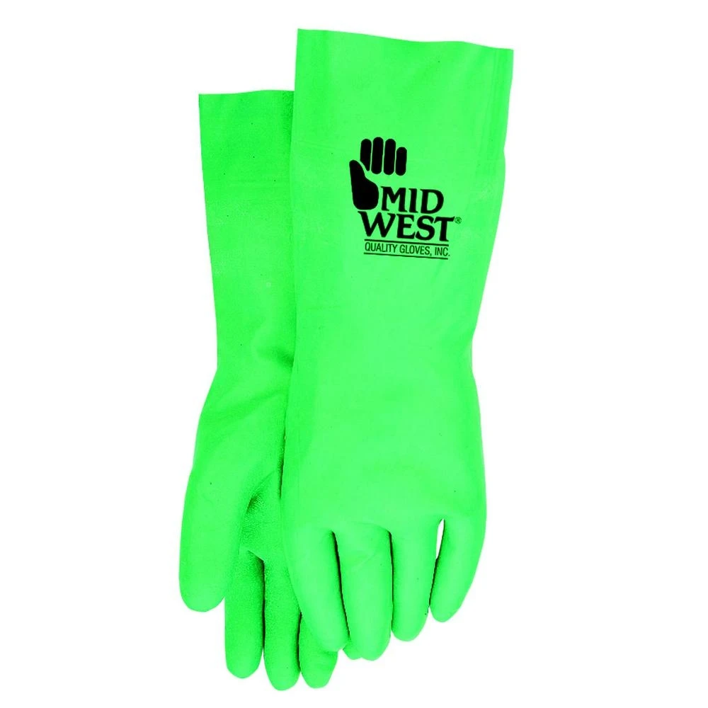 Midwest Quality Gloves Large Unisex Cotton Nitrile Dipped Work Gloves Model 771-l