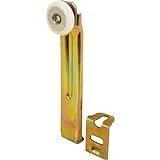 Prime-Line 4-1/8 in. x 3/4 in. Closet Door Roller Assembly with 7/8 in. Convex Roller (2-Pack)