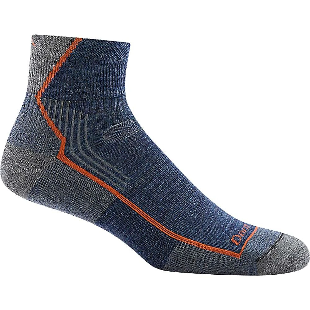 Men's Hiker 1/4 Cushion Socks - Medium Size - Denim Color