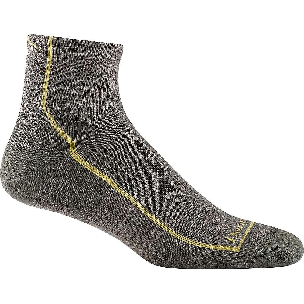 Men's Hiker 1/4 Cushion Socks - Medium Size - Taupe Color