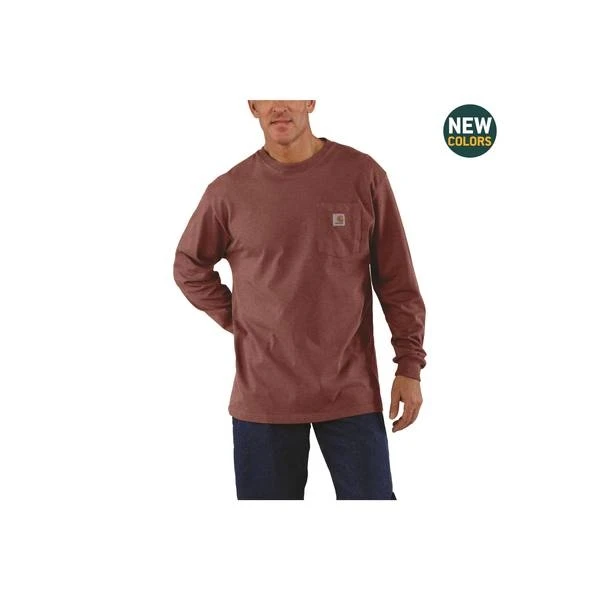 Men's Long Sleeve Workwear Pocket T-shirt - Durable And Comfortable