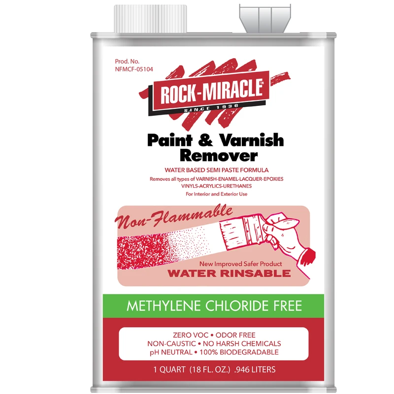 Methylene Chloride Free Fast Paint & Varnish Stripper 1 Qt - Pack Of 6