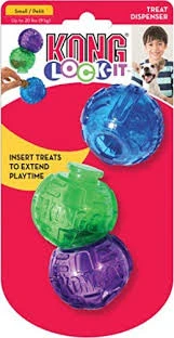 Kong KC36310 Lock-it Toy Small - Pack of 3