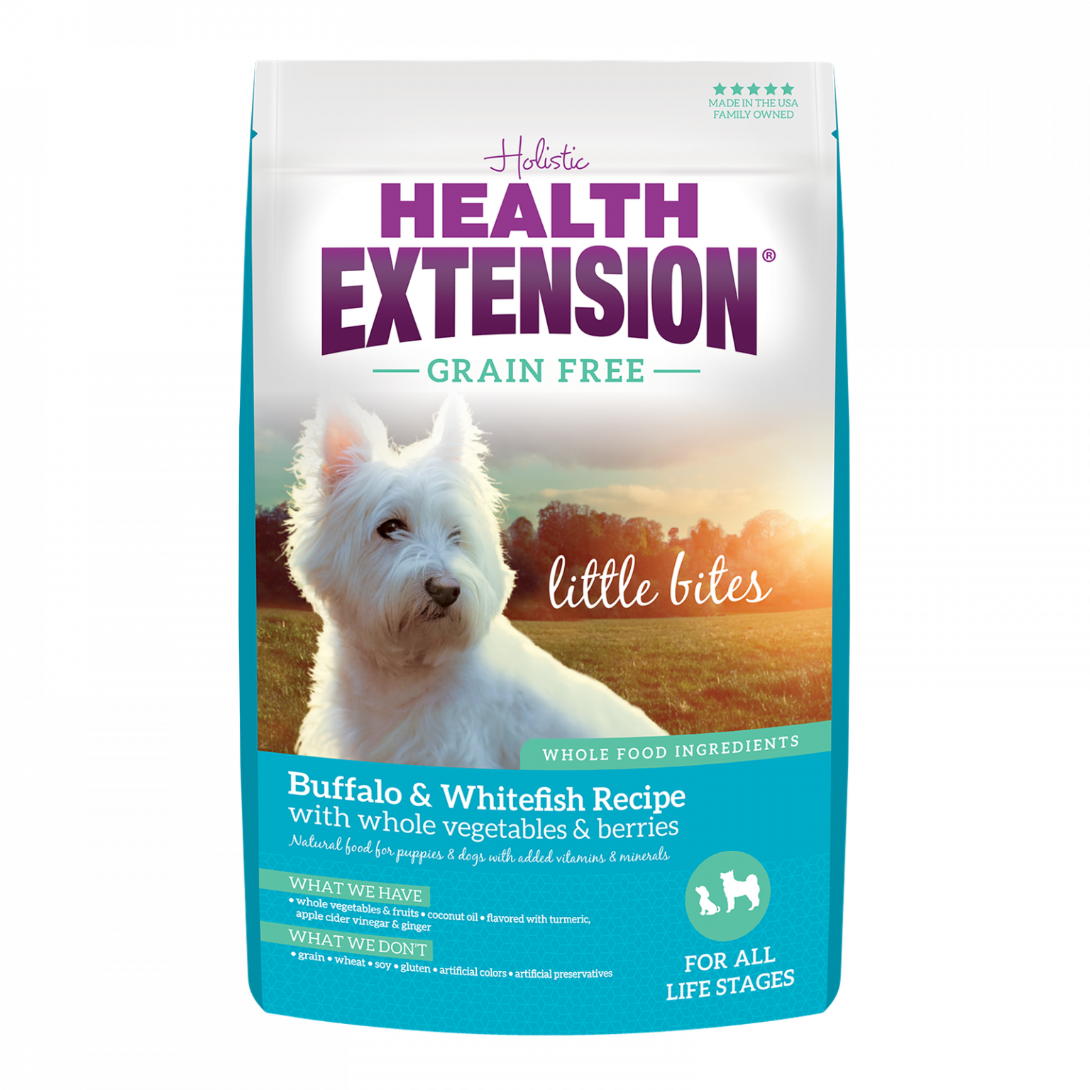 Grain-free Little Bites Buffalo & Whitefish Dry Dog Food, 4 Lb