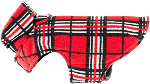 Whistler Winter Dog Coat Red Tartan - Size 22 For Medium To Large Breeds