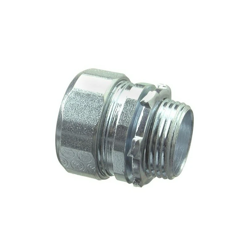 Halex 26352 Rigid Conduit Connector, 3/4 in Compression, 1.43 in OD, Steel