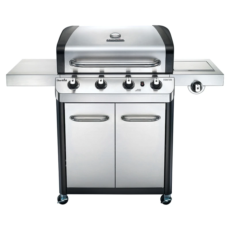 Signature Series 4-burner Lp Gas Grill With Side Burner, 43,000 Btus