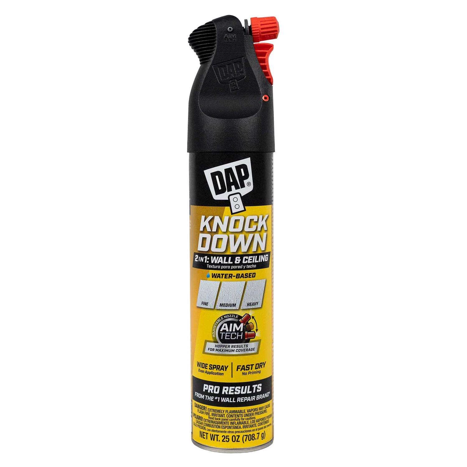 2-In-1 Knockdown Wall & Ceiling Texture Spray, Oil Based, 25 oz.