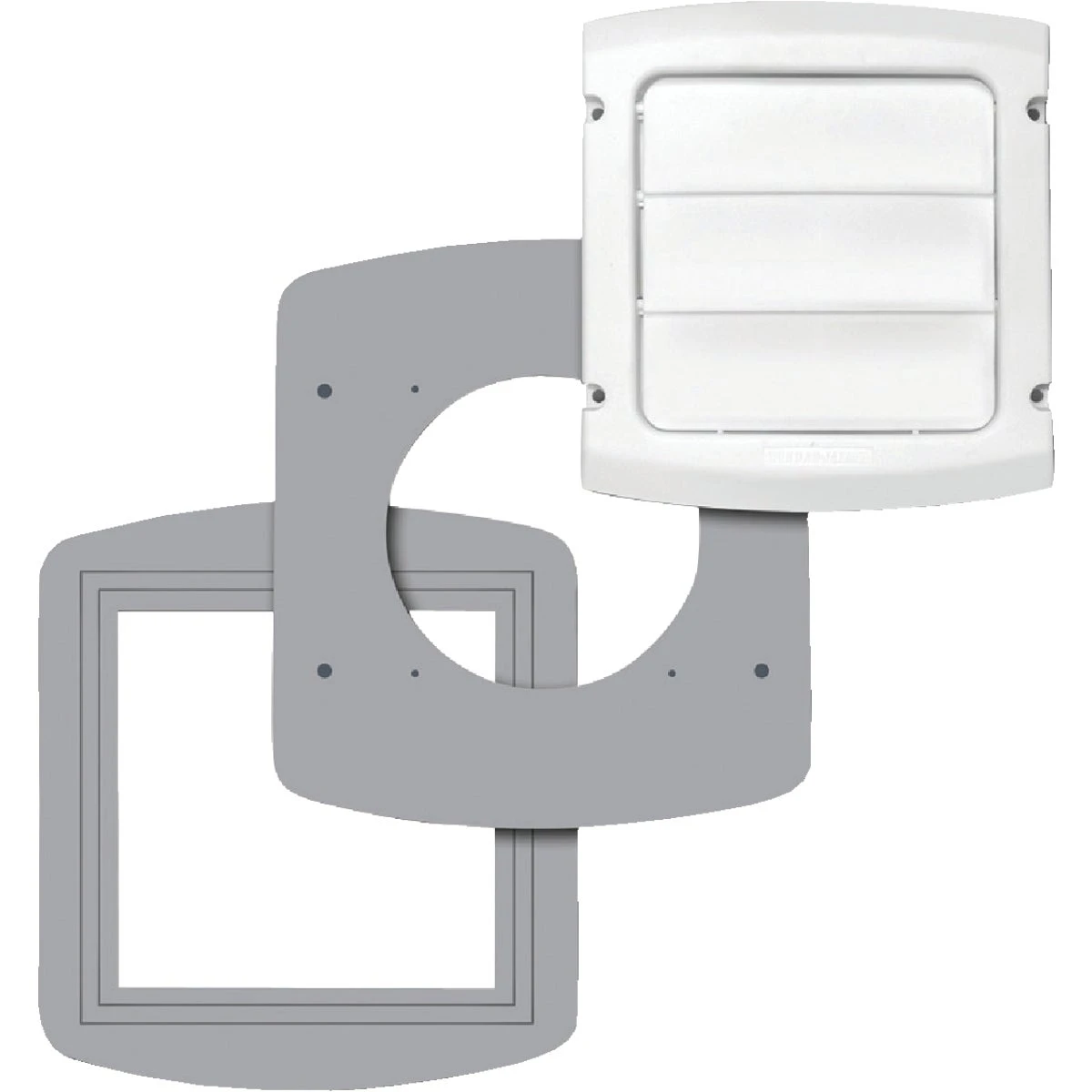 Ezfix 4 In. White Plastic Replacement Vent Cap & Gasket Kit - Ezfxzw