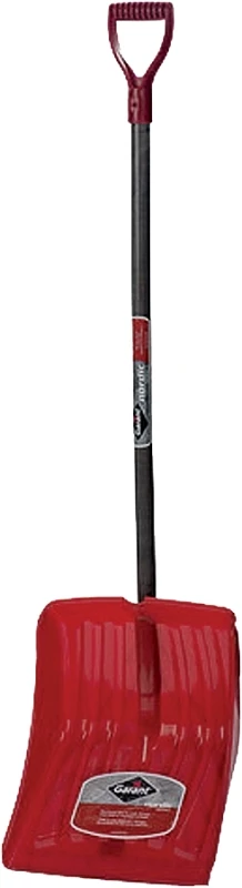 Nordic Snow Shovel, 13-7/8 In. Poly Blade, Hardwood D-Handle