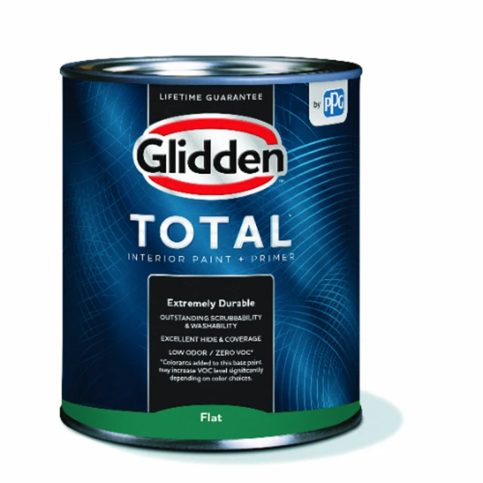 Total Interior Paint + Primer Flat Midtone Base 1 Quart