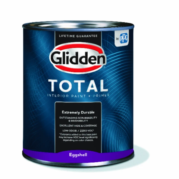 Total Interior Paint + Primer Eggshell Ultra Deep Base Quart 1 Qt.