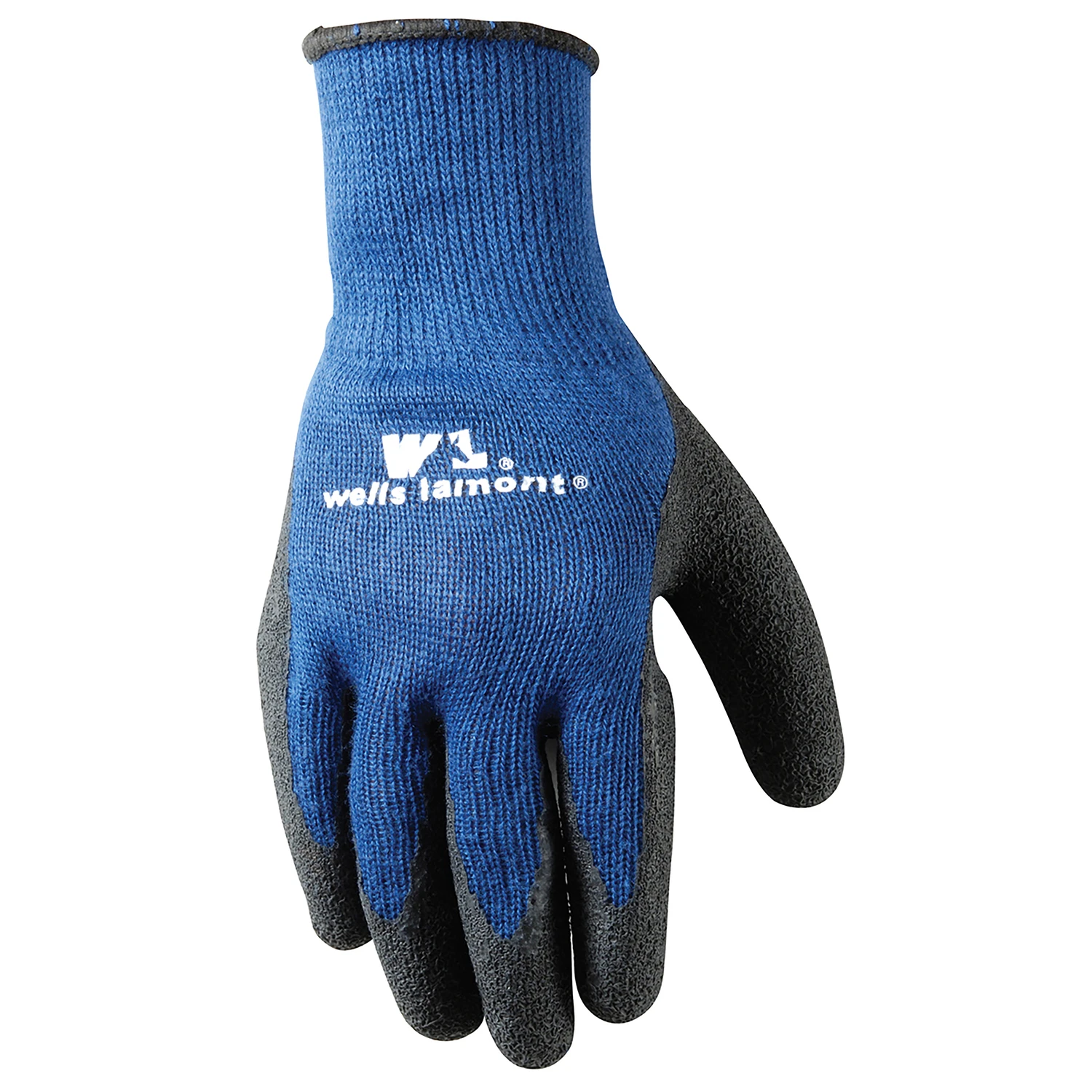 Men's Latex Coated Work Gloves Blue L Model 524l 1 Pk