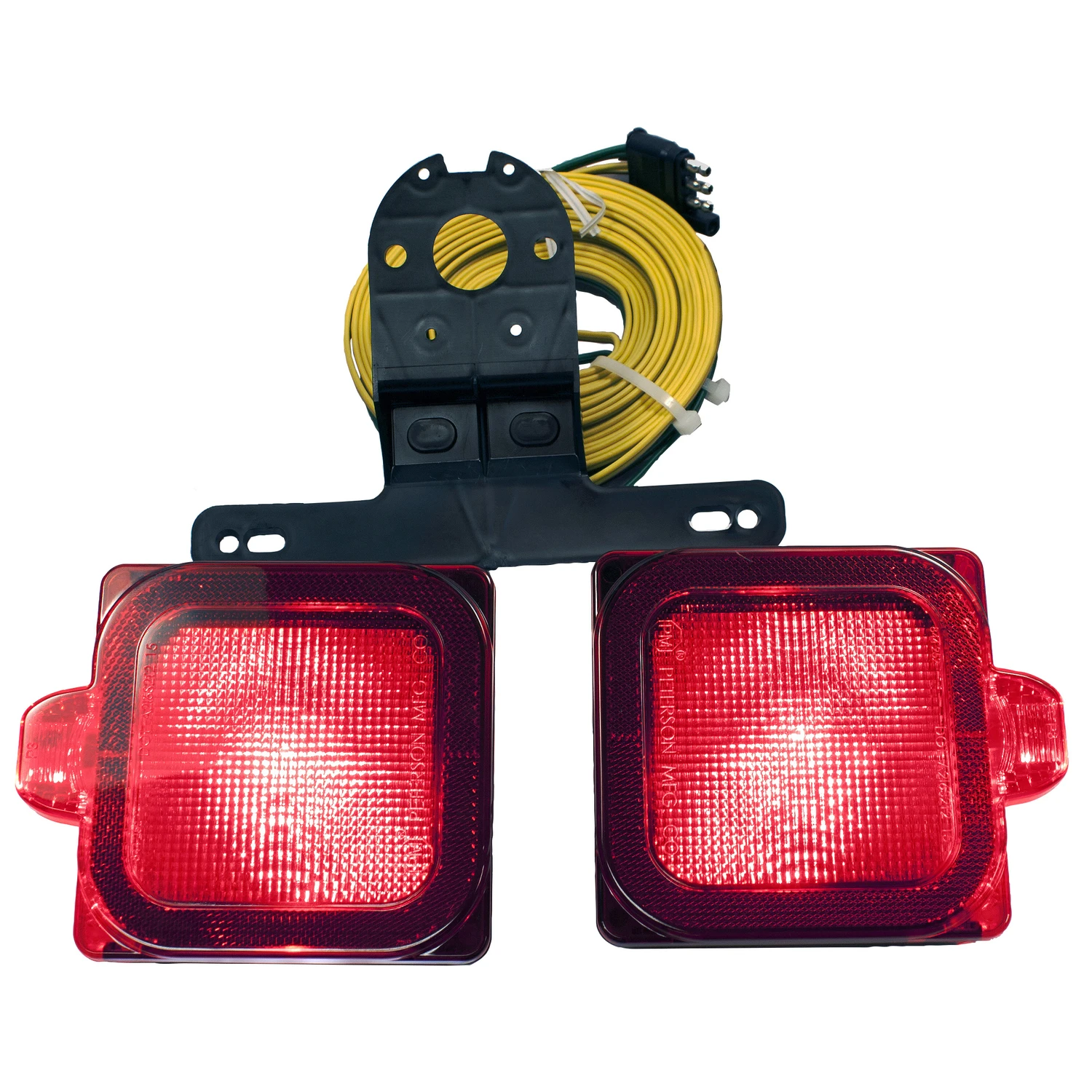 Red Square Submersible Trailer Light Kit V944 - Led Stop/turn/tail Lights