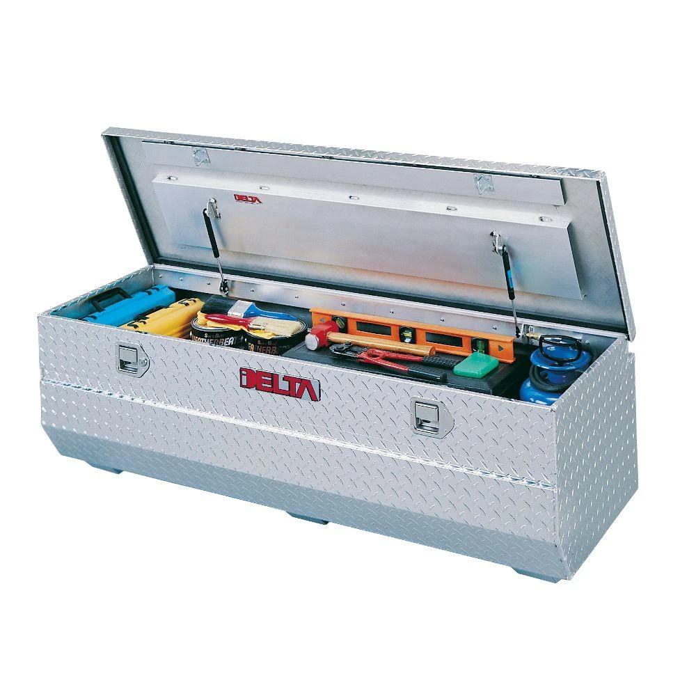 Full Size Truck Tool Chest, Bright Aluminum, 59.5 In.