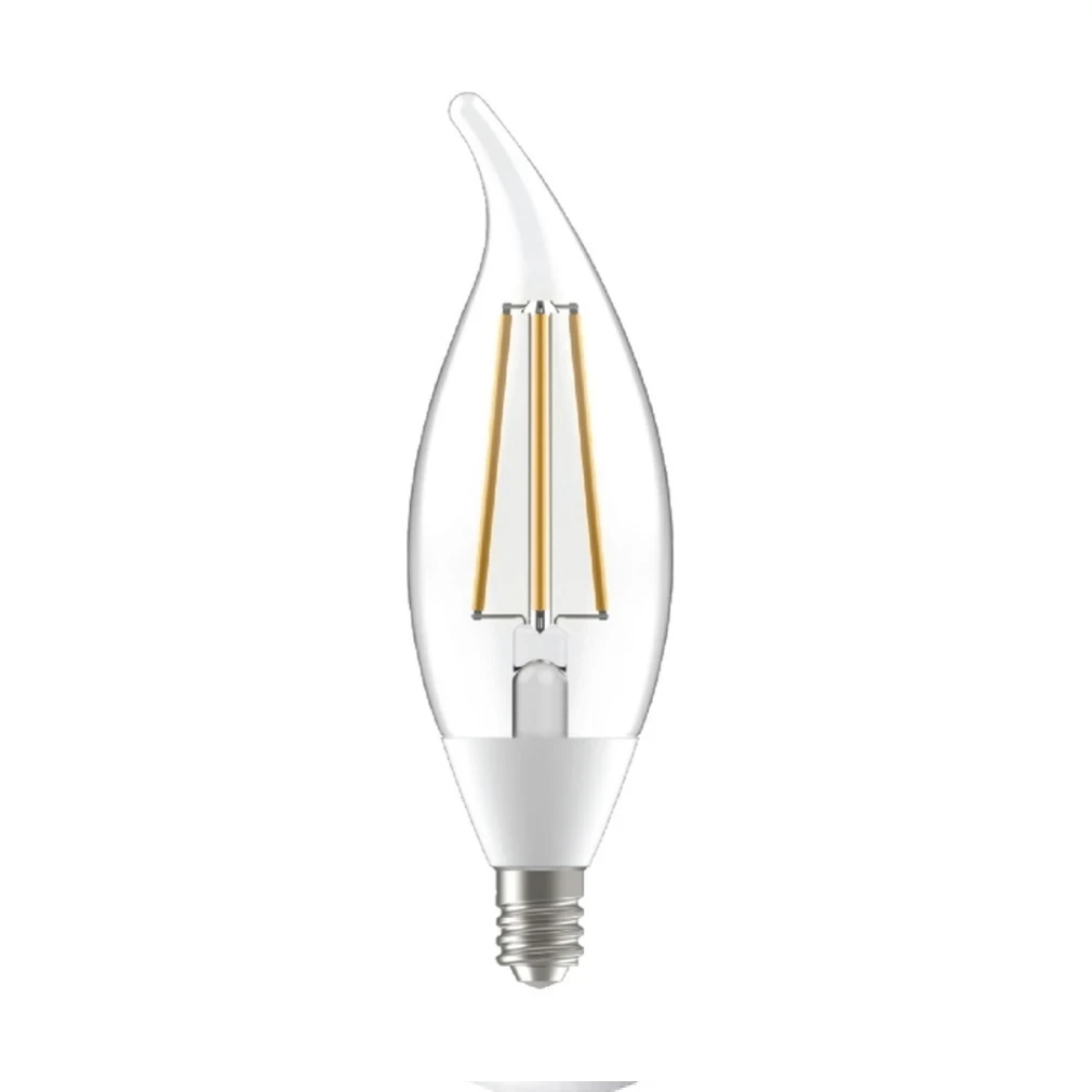 GE LED+ 93121491 Dusk To Dawn Light Bulb, CAC Lamp, 60 W Equivalent, Candelabra (E12) Lamp Base, Non-Dimmable