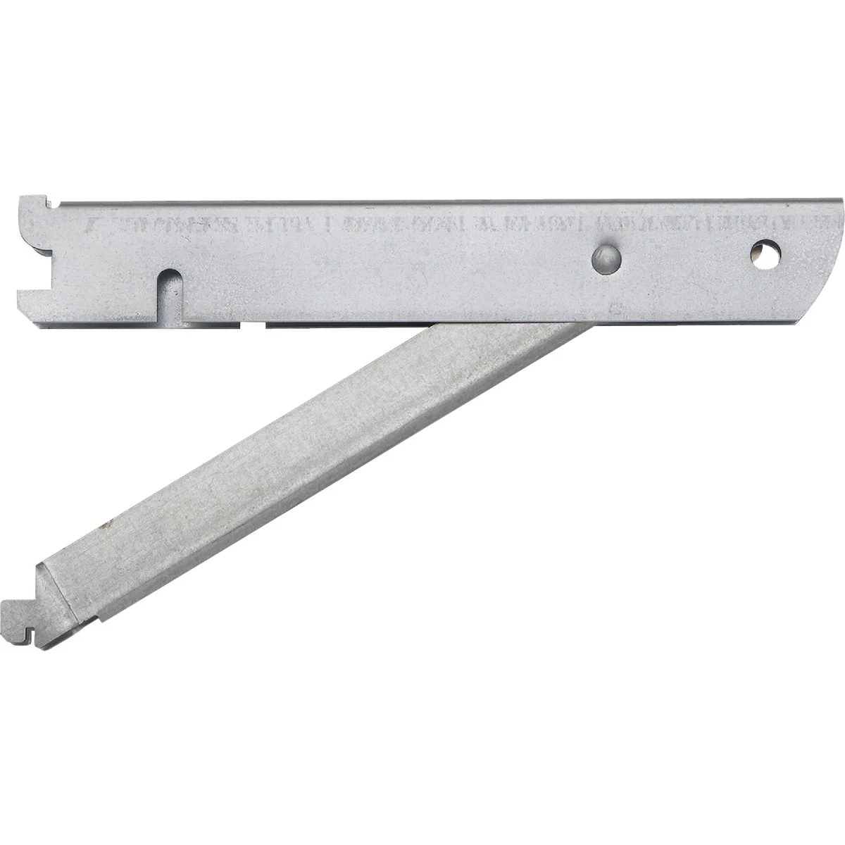 Galvanized Steel Double Shelf Bracket with Fold-Out, 11 In.